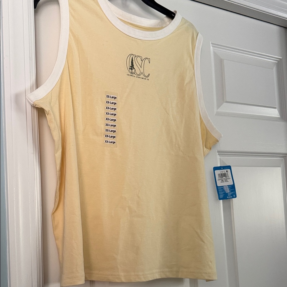 Columbia Cream Sleeveless Top Size XXL NWT
